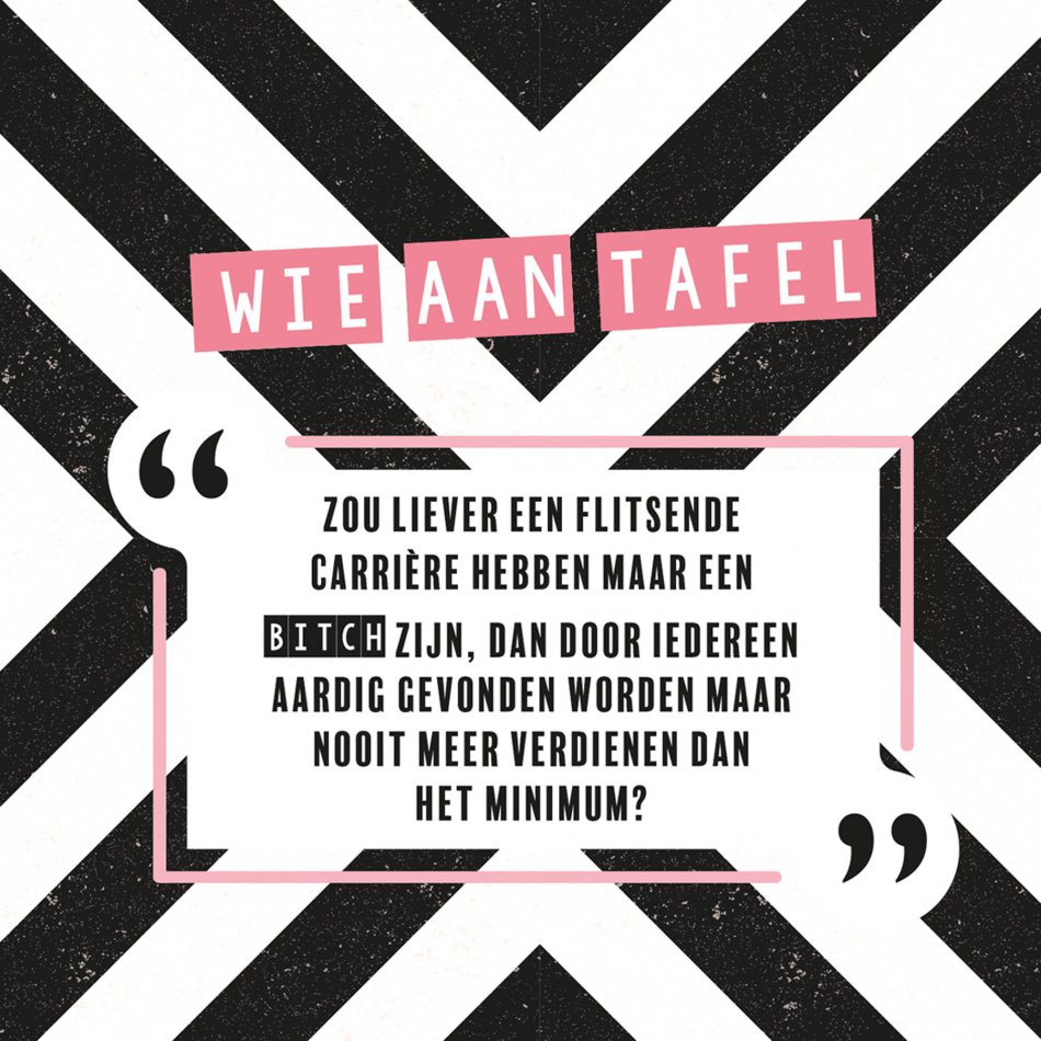 Wie aan tafel? Vriendinnen