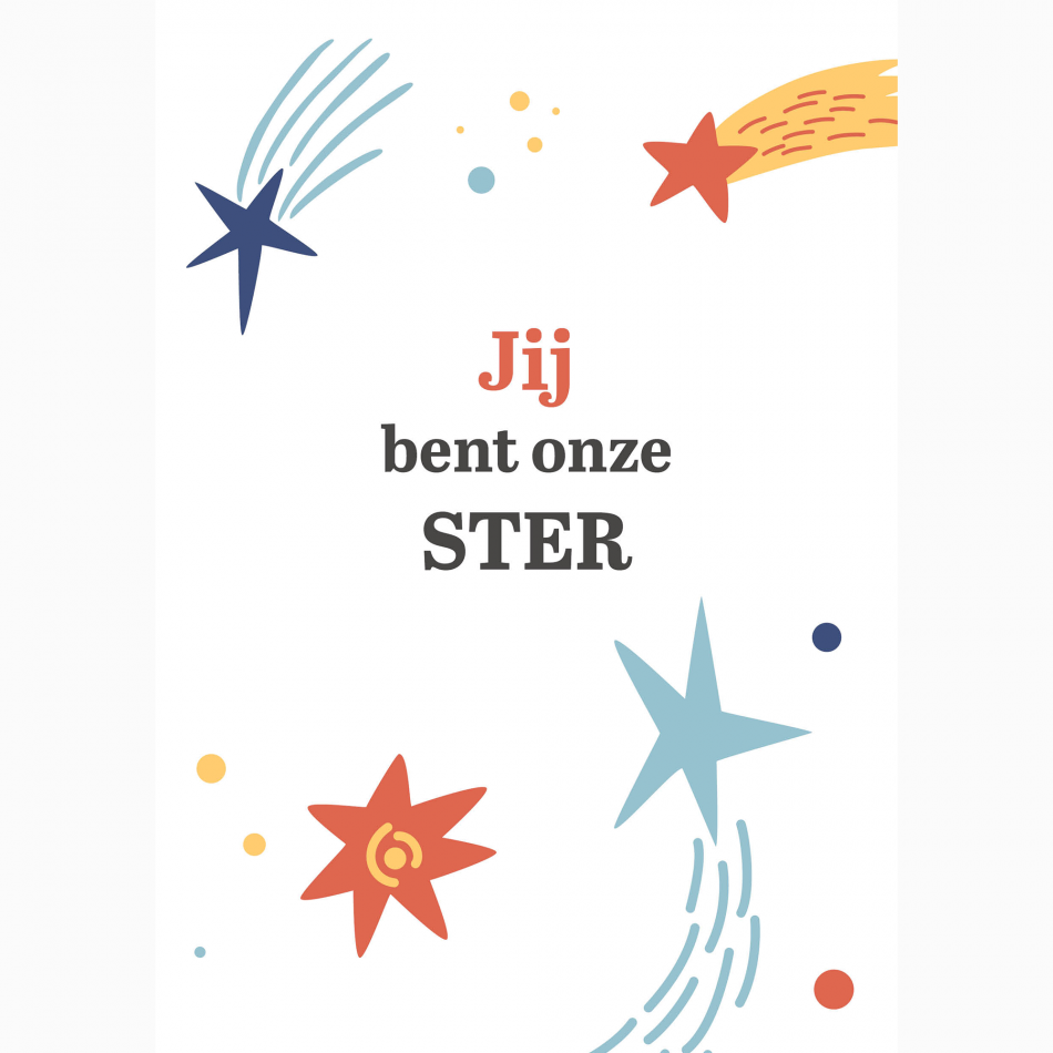 Compliment Jij bent onze ster