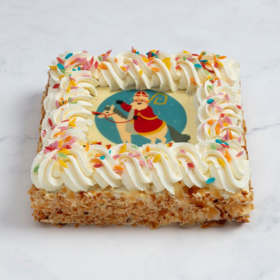 Sinterklaas Slagroomtaart 30 personen 