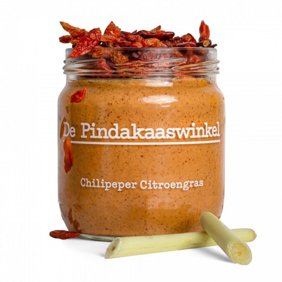 Pindakaas 420ml Chilipeper Citroengras